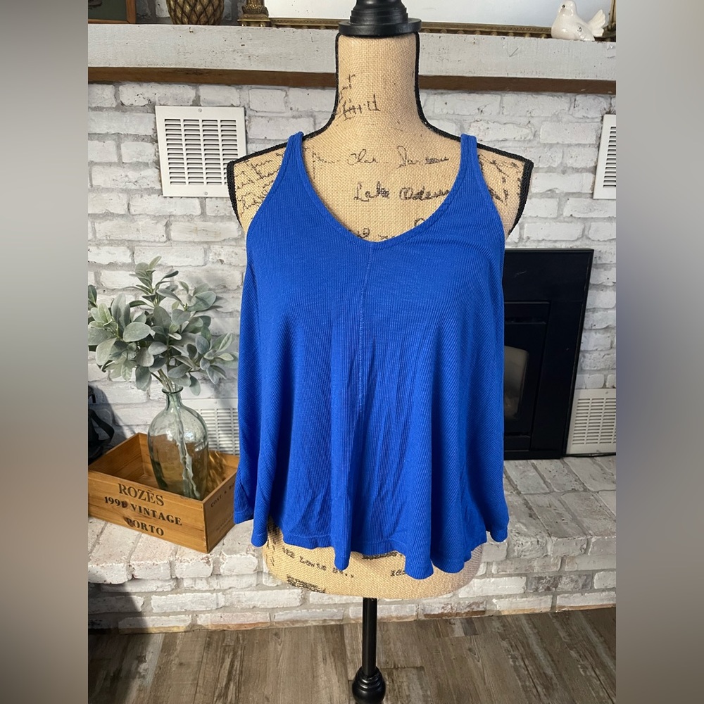 Free People Blue Tank